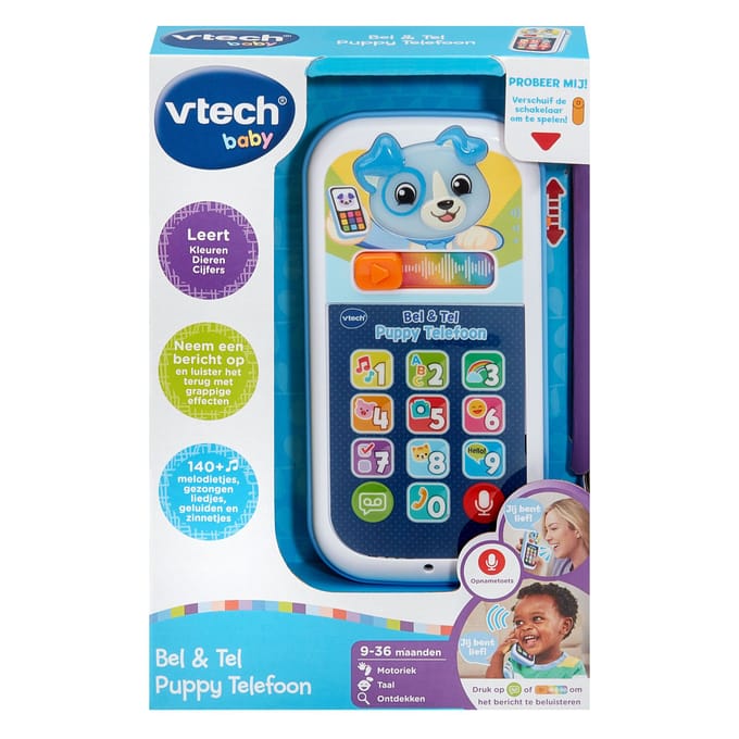 Vtech Bel & Leer Puppytelefoon Interactief speelgoed