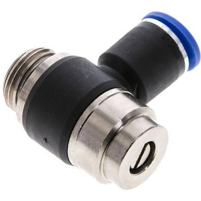 L-stuk Regelventiel 12 mm - G1/2'' Regeling-Uit Messing/Nylon Sleufschroef