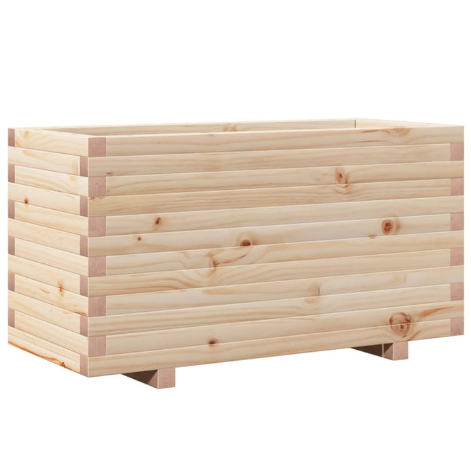 vidaXL - Plantenbak - 90x40x49,5 - cm - massief - grenenhout
