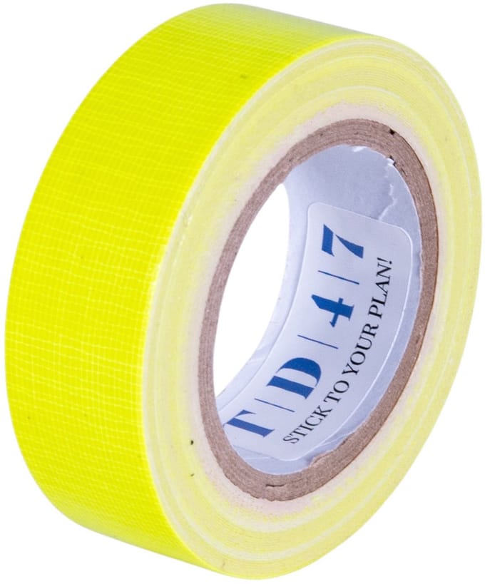 TD47 Gaffa Tape Fluor Minirol 19mm x 5m Geel