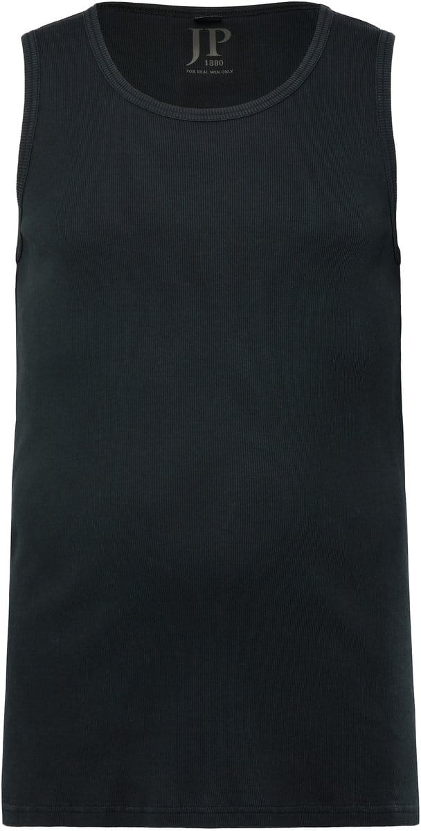 JP 1880 - Heren - Tanktop onderhemd badge - Zwart - Maat 8XL