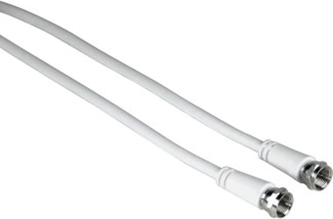 Hama 00029803 5m F M F FM Wit coax-kabel