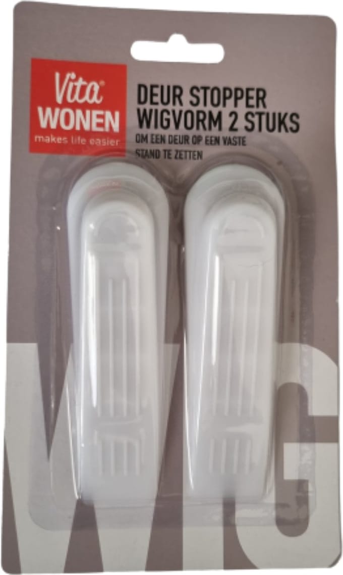 Deurstopper | 2 stuks | Wit | Deurstop | Wigwam stopper