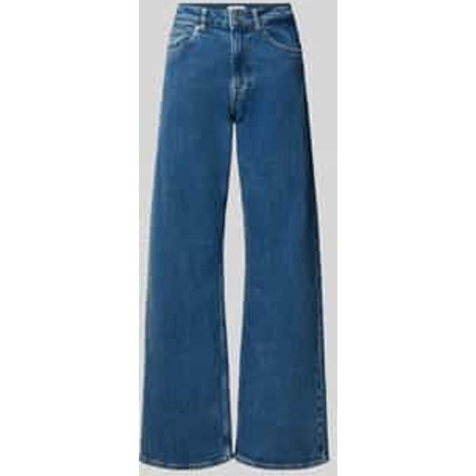 Wide leg jeans van katoenmix model 'WIDE BEA-KORI'