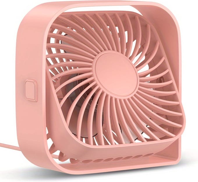 Nivard Ventilator Staand - Ventilatoren - Tafelventilator - Statief - Extra Verkoelend - Aircooler - Cooling Fan - Cooler - Roze