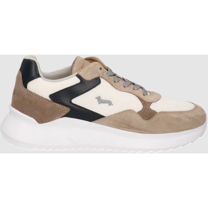 schoenen suede man beige-wit