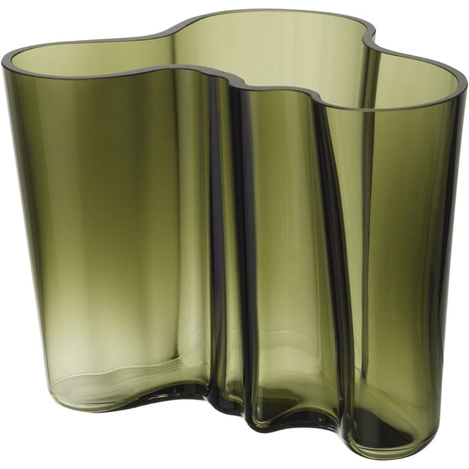 Iittala Alvar Aalto Vaas 16cm - mosgroen