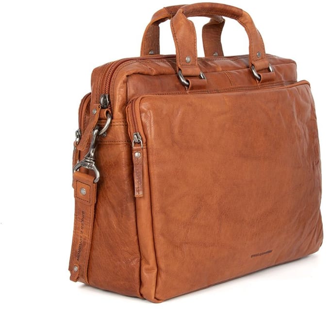 Leren Laptoptas - 16.4 inch - Mississippi - Brandy Cognac