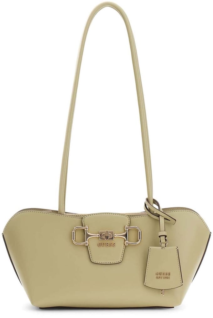 GUESS schoudertas Janie Shoulder Satchel Bag Sage Lichtgroen