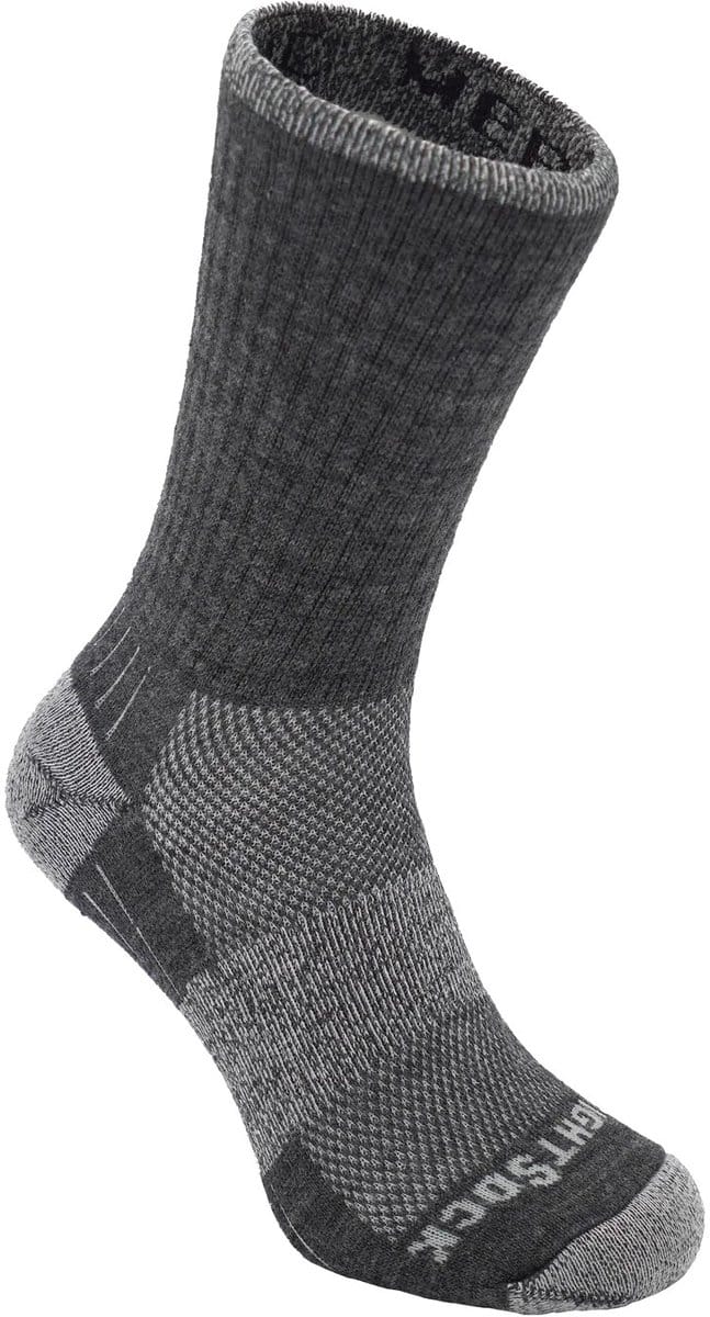 Wrightsock Escape Merino Crew - Grijs/Donkergrijs - 41-45