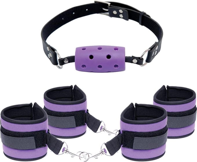 Pipedream Wanachi - Fetish Fantasy - Purple Pleasure Bondage Set - SM - Paars