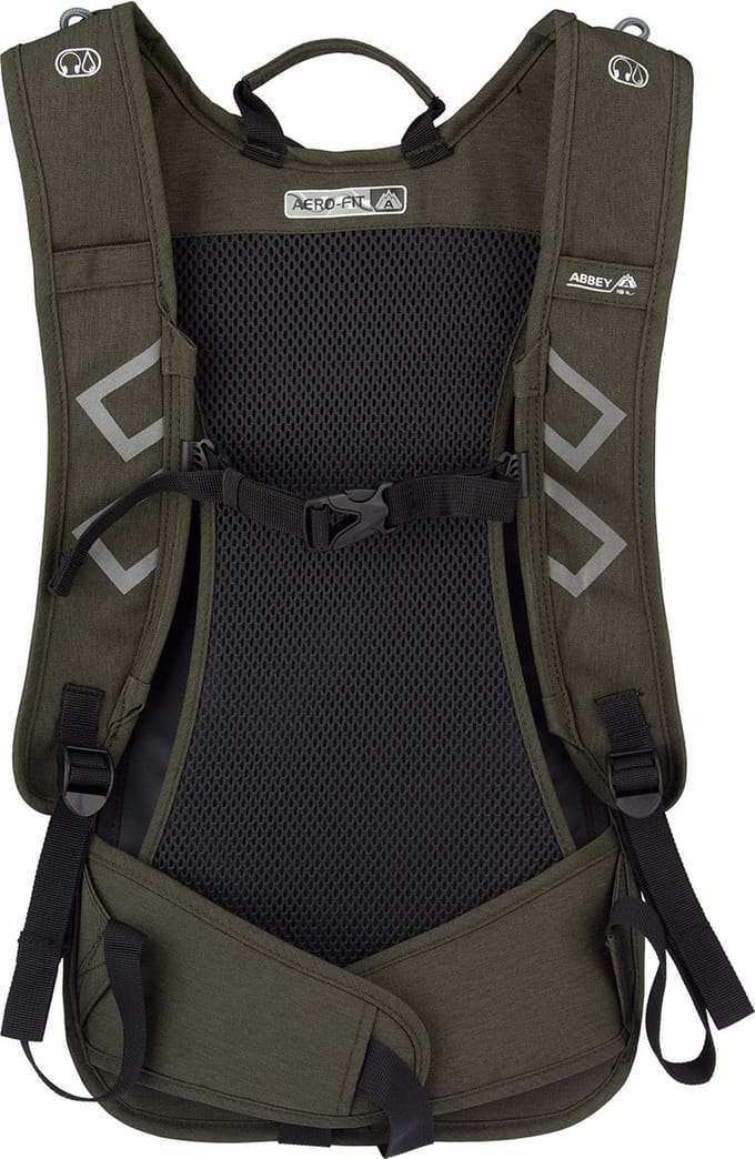 Abbey Active Outdoor Rugzak Aerofit - Gateway-15 L - Legergroen/Zwart