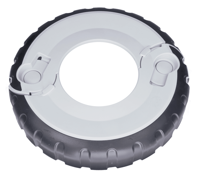 Wheel with overmould