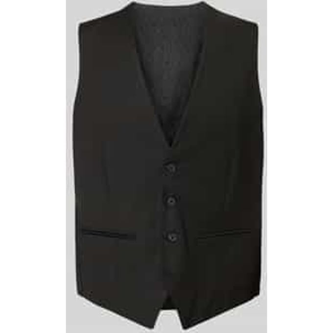 Bodywarmer met v-hals en strookzakken