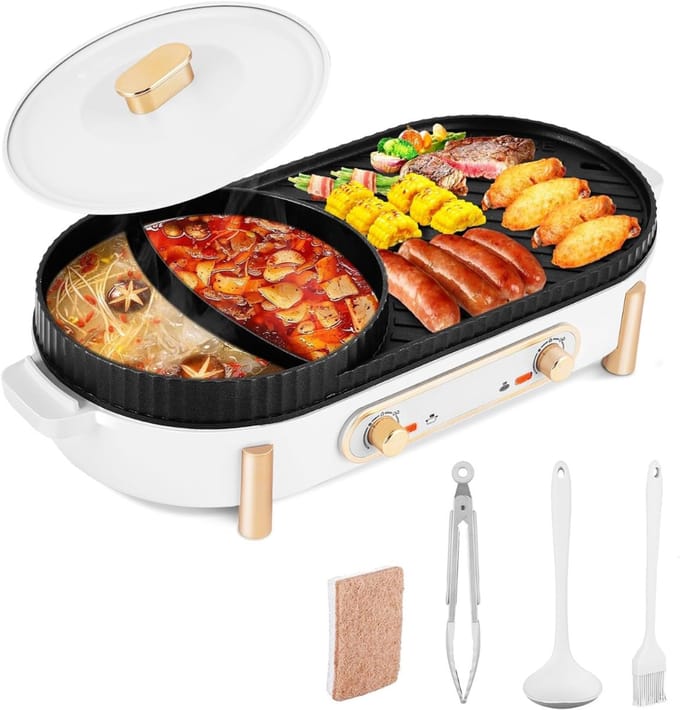 TIM® Hotpot Electrisch - Hotpot - Wit - 50cm x 20cm x 15cm