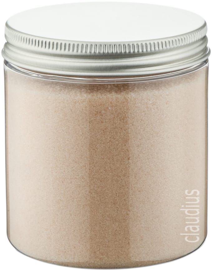 Scrubzout Amandel 300 gram - Pot met aluminium deksel - set van 6 stuks - Hydraterende Lichaamsscrub