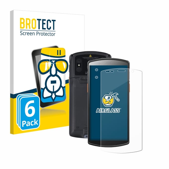 Screenprotector 6 Stuks voor Urovo DT50 5,7" (Voor+Camera) Beschermglas transparant