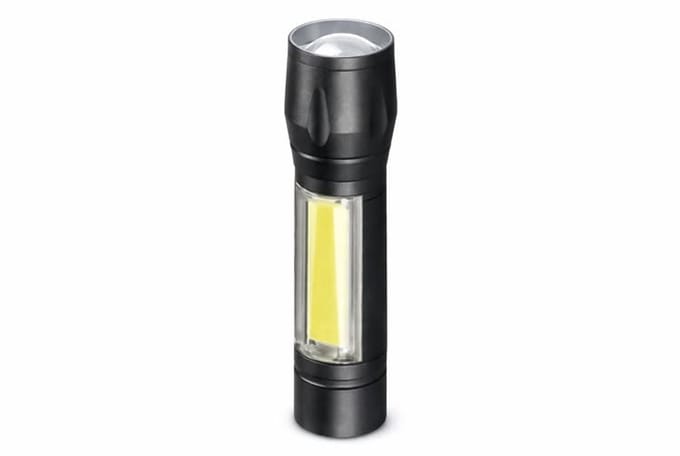 HI Oplaadbare Zaklamp LED - 300 Lumen - USB-C - Zwart