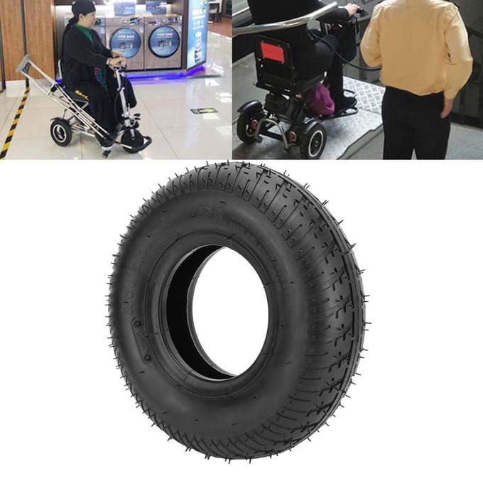 2.802.50-4 Mobiliteitsscooterwiel Luchtband Elektrische Rolstoelbanden Vervangingsaccessoire black