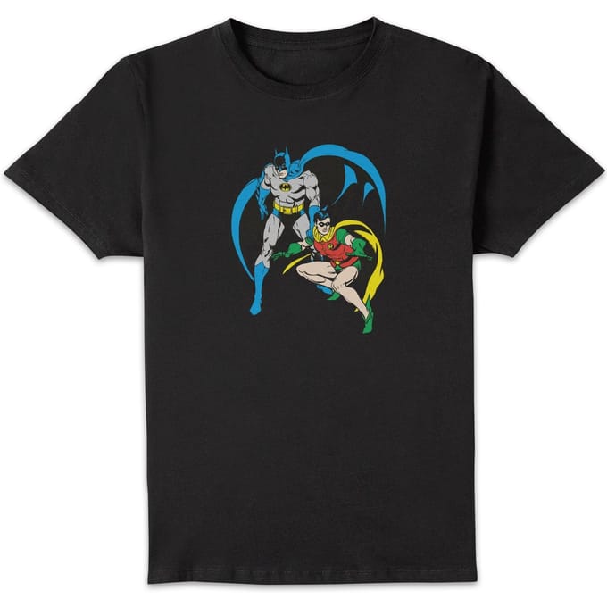 DC Batman & Robin Men's T-Shirt - Black - S
