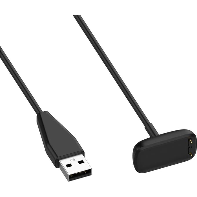 Magnetische USB-oplaadkabel Compatibel voor Fitbit Luxe Armband Oplader Datakabel 100CM Band gray