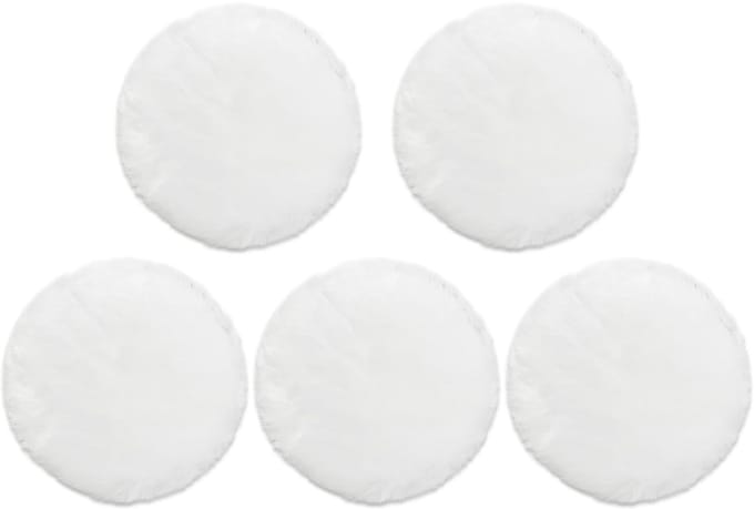 Allecto - Set van 5 Microfiber Polijstballen 125 mm - Voor Perfecte Afwerking