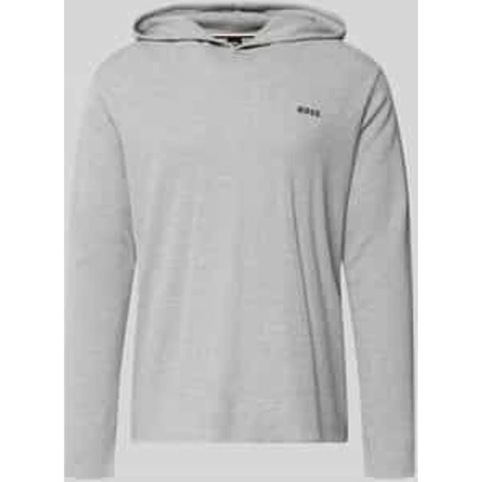 regular fit hoodie van katoenmix