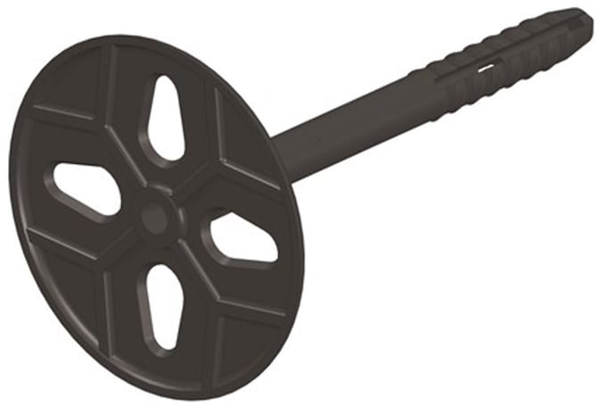 Uni Flexplug Zwart Nylon 8X100 Iso 40-60 V/Ank 4Mm - 250 stuks