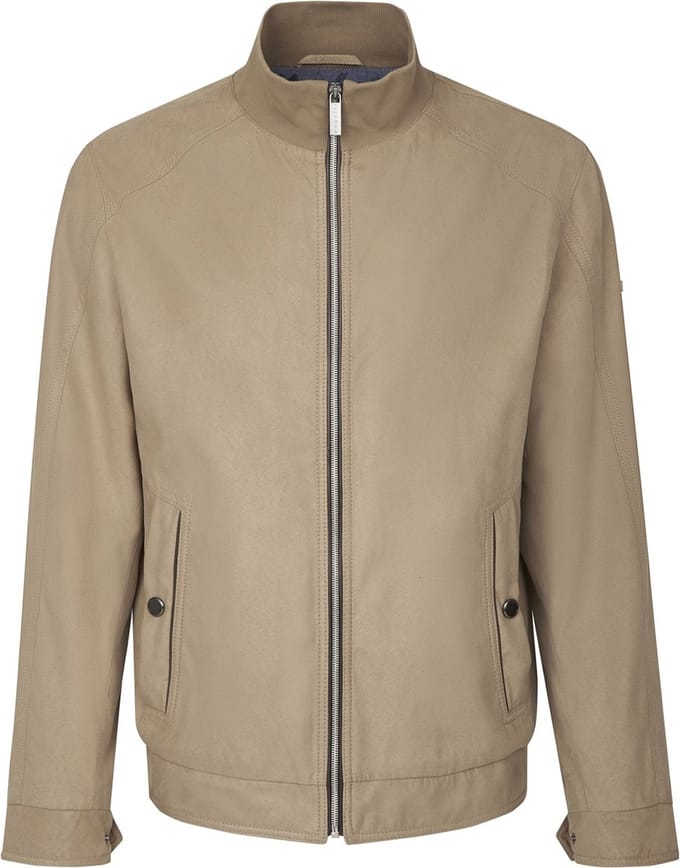 Bugatti suede zomerjas camel - maat 56