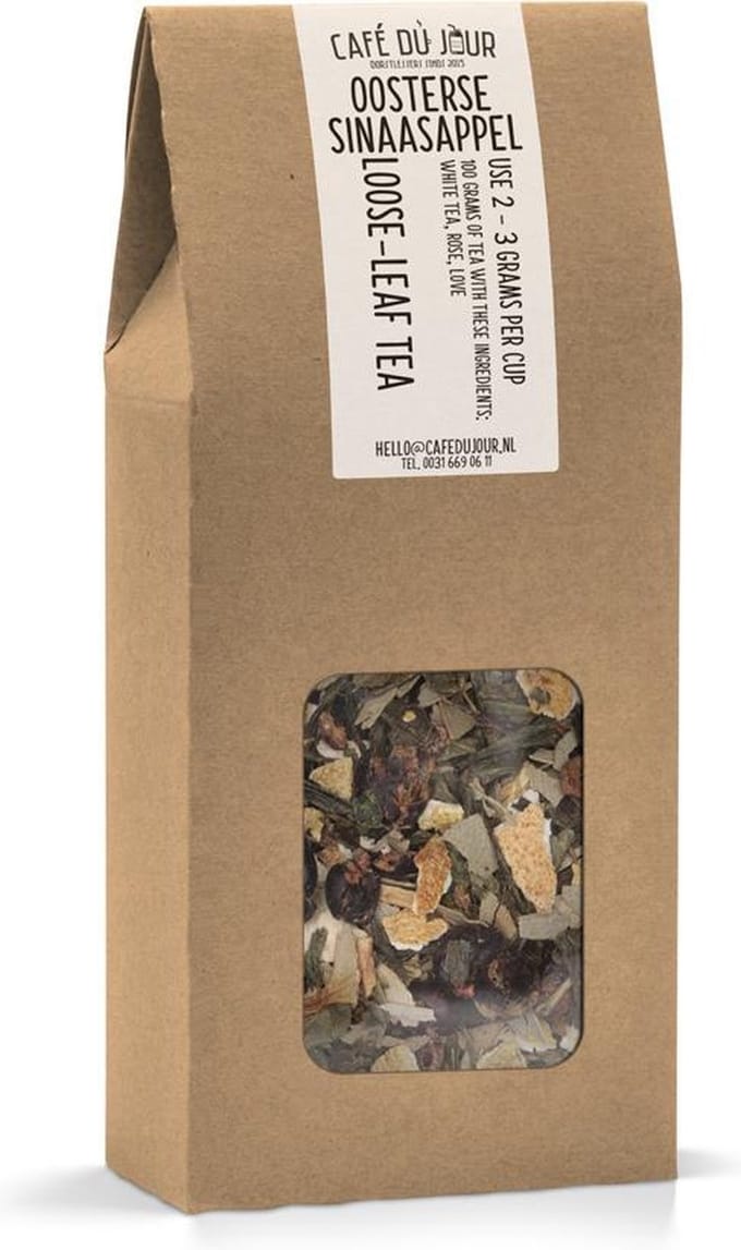 Oosterse Sinaasappel - groene thee 100 gram - Café du Jour losse thee