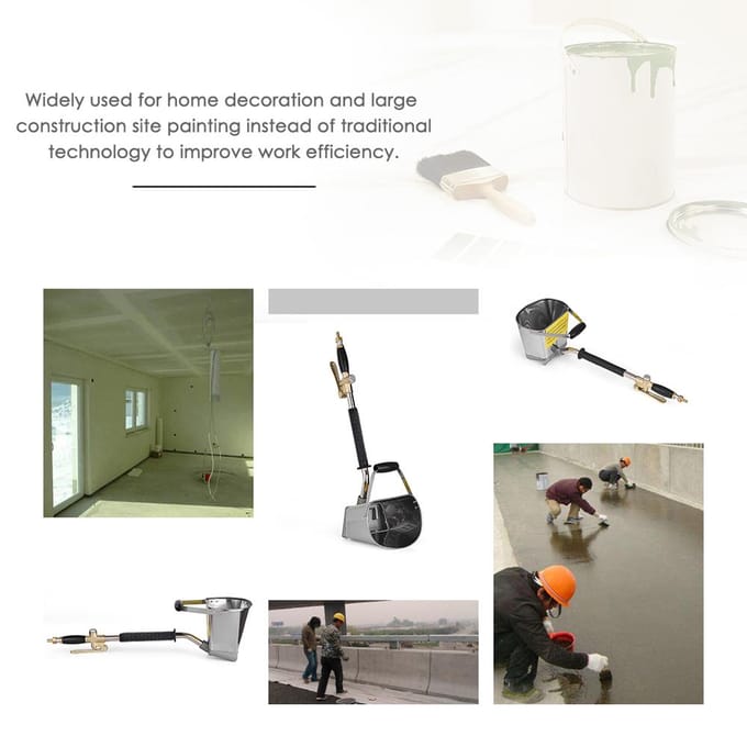 Professionele muurmortelspuitmachine Stucco-schep Hopper-lepel Cementspuitmachine Luchtstucco
