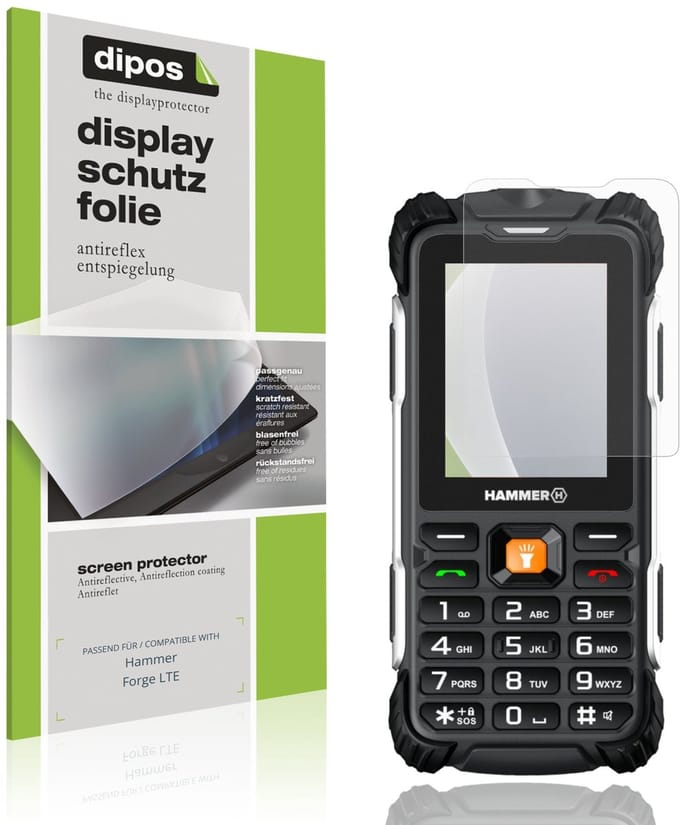 dipos – 4x Matte Beschermfolie geschikt voor Hammer Forge LTE | Krasbestendige & antireflecterende Screenprotector Ultra-Thin