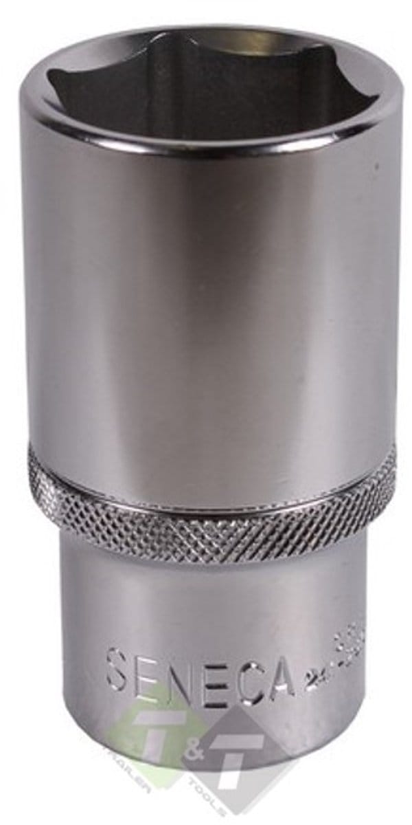 zeskantdop lang 12 mm - 1/2 duims aansluiting - verlengde dop - verleng dop - diepe dop - seneca