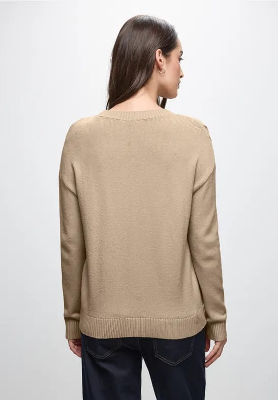 Jumper met kabelpatroon