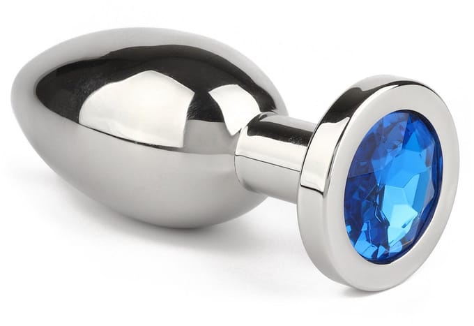 Mr. Steel Buttplug Jewled Large