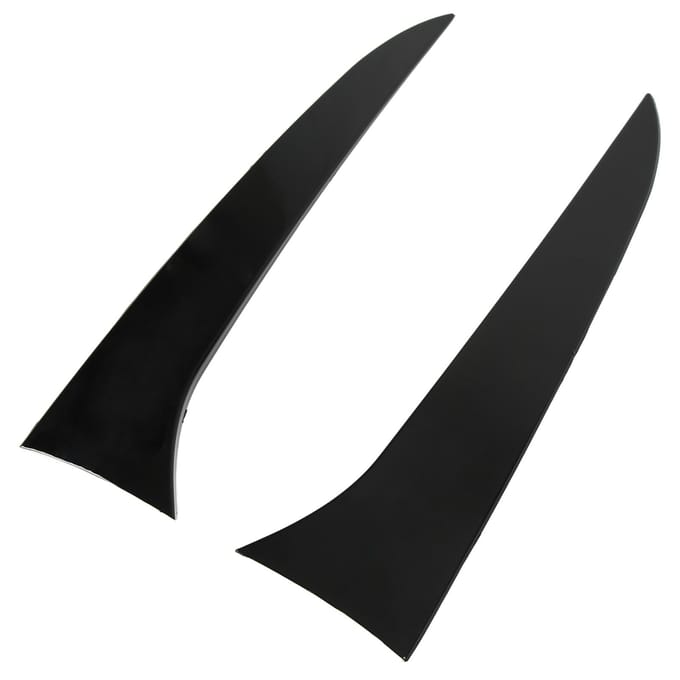 1 Paar Achterruitspoiler Glanzend Zwart ABS Plastic Zijvleugel Afdekking Sierlijst voor X1 E84 2009?2015 black
