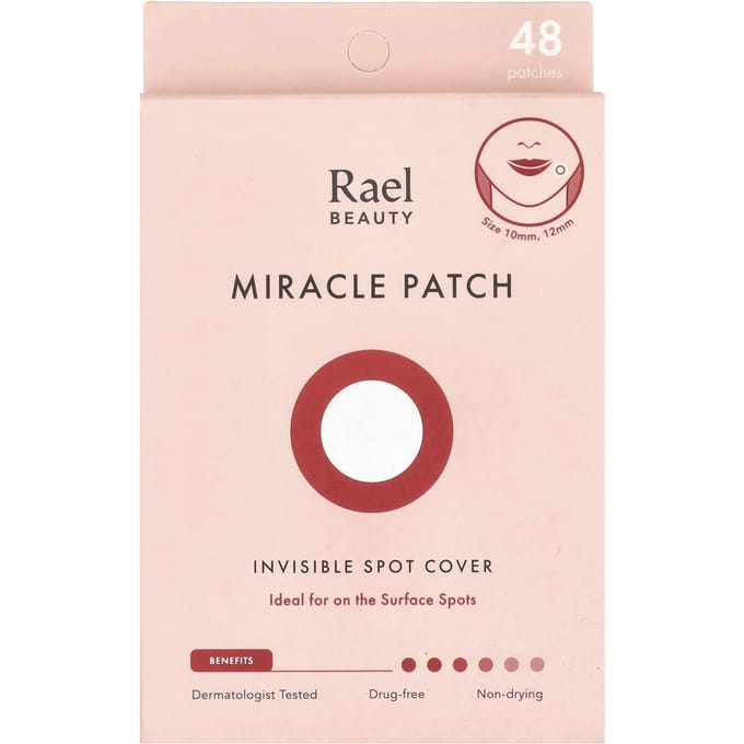 Raël, patch miracle, cache-taches invisible, 48 patchs white