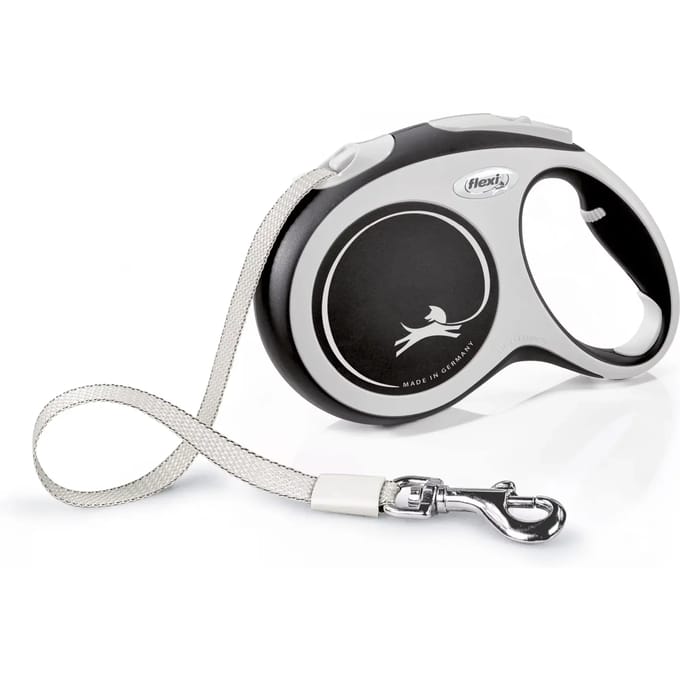 Flexi Rollijn New Comfort Tape L 5 m - Hondenriem - Zwart