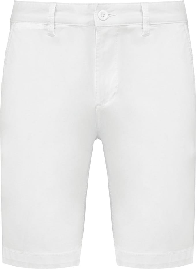 Kariban Heren chino bermudashorts K750 - White - 44 NL (38 FR)