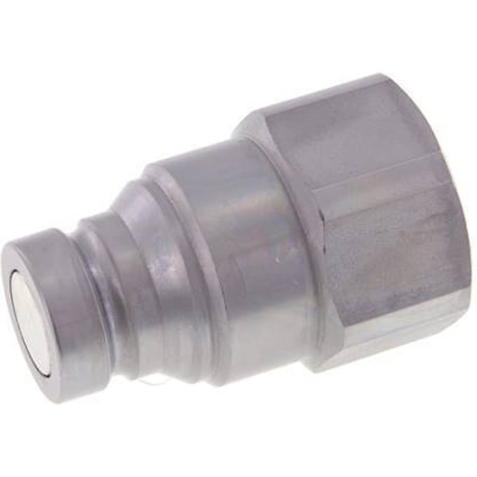 Stalen DN 25 Vlakdichtende Koppeling Insteeknippel G 1 1/4 inch Binnendraad ISO 16028 D 36mm