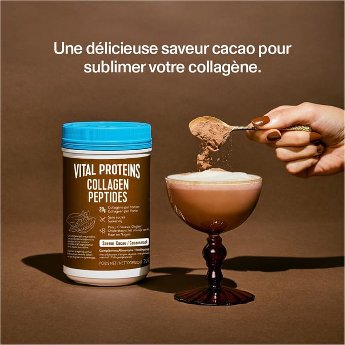 Vital Proteins - Collageenpeptiden Cacaosmaak - Gehydrolyseerd - Suikervrij - Rundercollageen - 297 gram