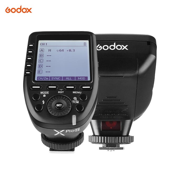 Godox Xpro-N i-TTL Émetteur de déclenchement flash avec grand écran LCD 2,4 G Système X sans fil 32 gray