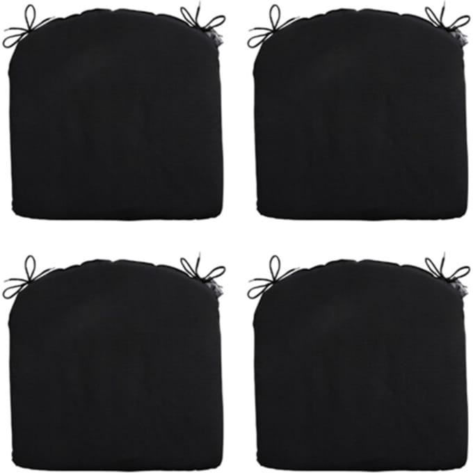 Madison - Zitkussen Panama black - Ca. 46x48 cm - Set van 4