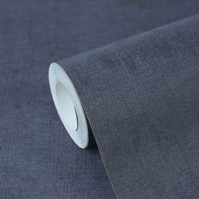 ELEGANT STRUCTUUR BEHANG | Textiellook - Blauw - A.S. Création Nordic Feeling