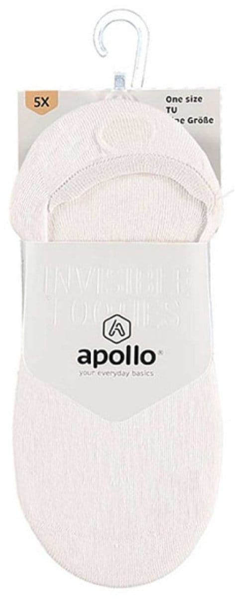 Apollo Unisex No-Show Sokken - Wit - Maat 36-41