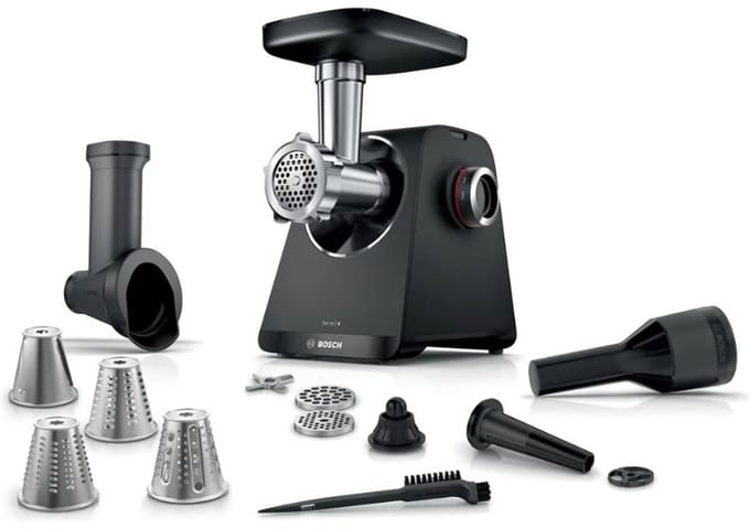 Bosch MFW S440B Serie - Vleesmolen - 1900 W - Zwart - Zilver