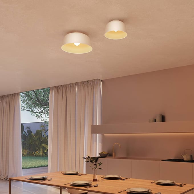 LEDS-C4 LED LED plafondlamp Ø 43,3 cm wit