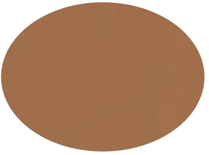 ZICZAC - Placemat TOGO - SET/6 - Ovaal - Dubbelzijdig - Kunstleer - 33x45 cm, indiantan