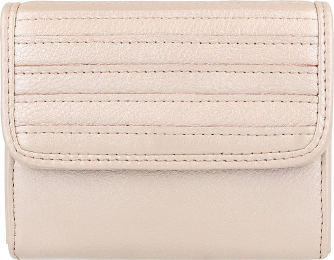 FredsBruder Enna Portemonnee Leer 12 cm - Dames - Horizontaal - pearl