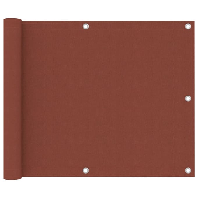 vidaXL - Balkonscherm - 75x300 - cm - oxford - stof - terracotta